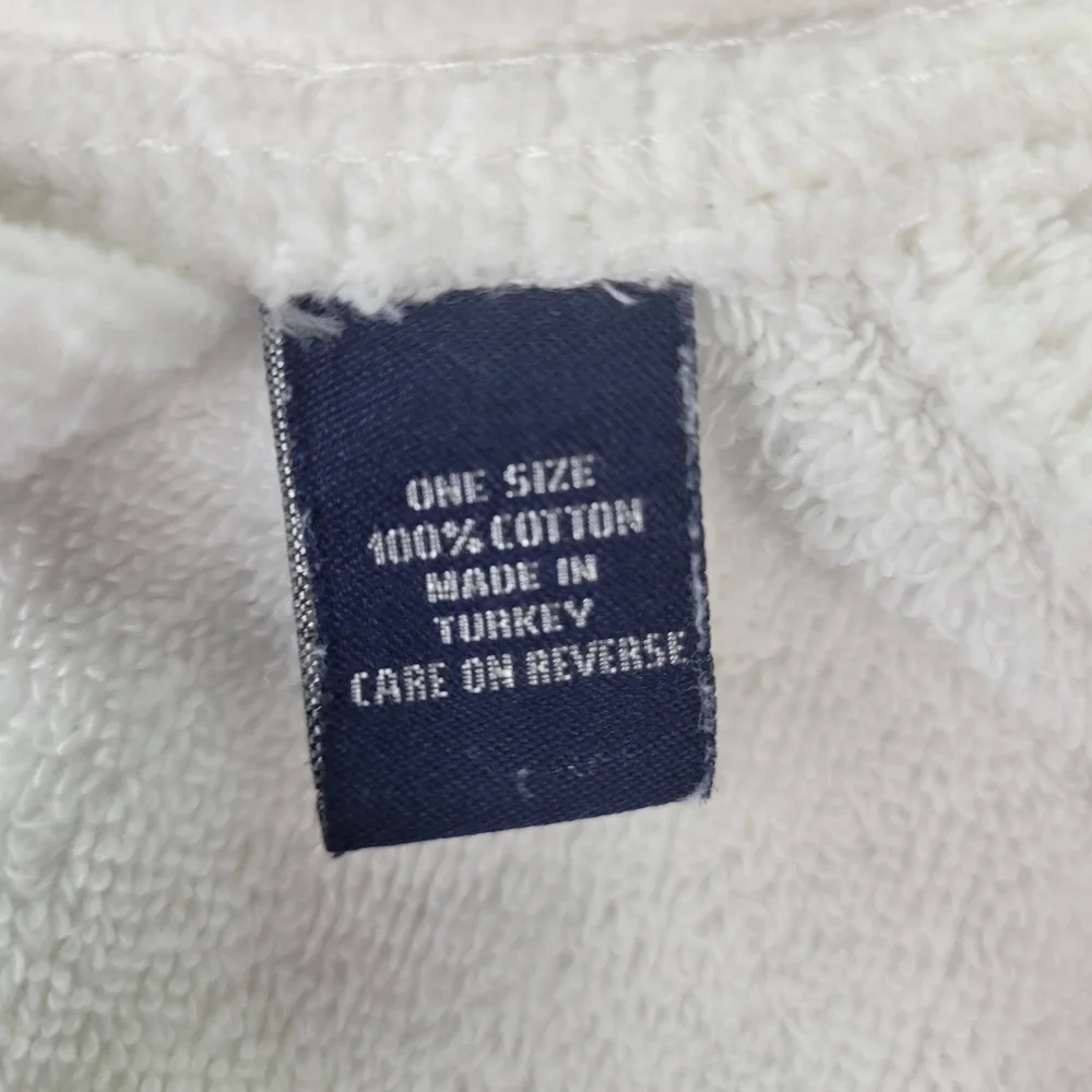Polo Ralph Lauren Heavy Weight Terry Velour Robe Unisex White Belt One Size